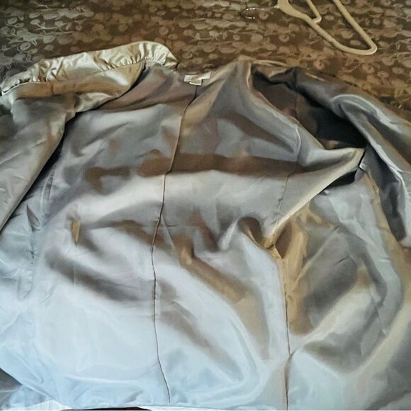 Christopher Banks, extra large metallic silver cropped evening jacket - Picture 6 of 10